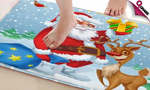 Christmas-Themed Floor Mat!
